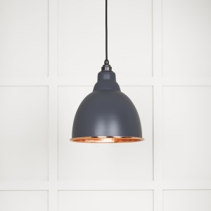 From The Anvil - Hammered Copper Brindley Pendant in Slate 49500SL