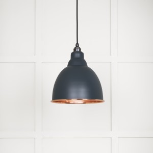From The Anvil - Smooth Copper Brindley Pendant in Soot 49500SSO