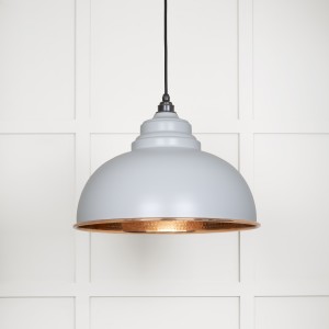From The Anvil - Hammered Copper Harborne Pendant in Birch 49501BI