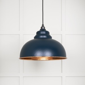 From The Anvil - Hammered Copper Harborne Pendant in Dusk 49501DU