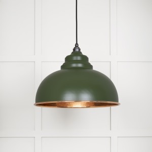 From The Anvil - Hammered Copper Harborne Pendant in Heath 49501H