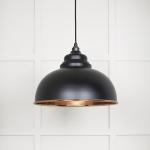From The Anvil - Smooth Copper Harborne Pendant in Elan Black 49501SEB