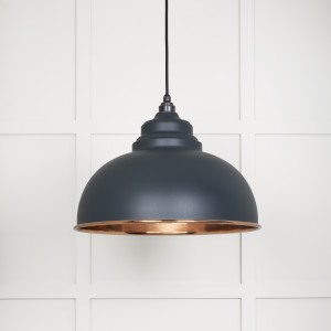 From The Anvil - Smooth Copper Harborne Pendant in Soot 49501SSO