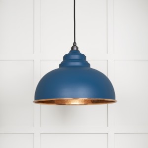 From The Anvil - Hammered Copper Harborne Pendant in Upstream 49501U