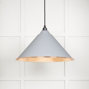 From The Anvil - Hammered Copper Hockley Pendant in Birch 49503BI