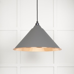 From The Anvil - Hammered Copper Hockley Pendant in Bluff 49503BL