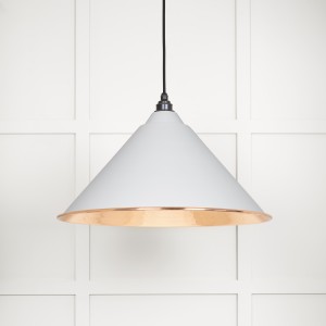 From The Anvil - Hammered Copper Hockley Pendant in Flock 49503F