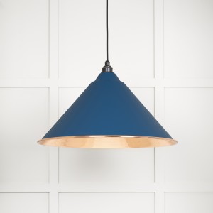 From The Anvil - Hammered Copper Hockley Pendant in Upstream 49503U
