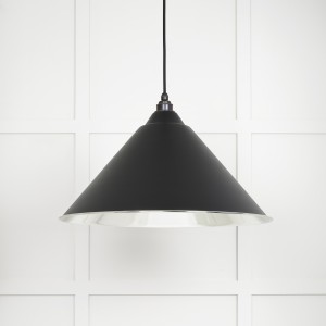 From The Anvil - Smooth Nickel Hockley Pendant in Elan Black 49506EB