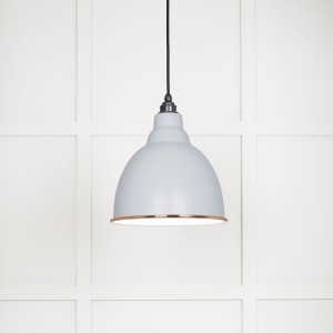 From The Anvil - White Gloss Brindley Pendant in Birch 49507BI