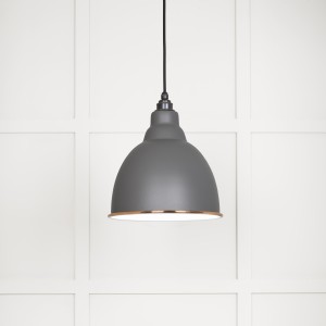 From The Anvil - White Gloss Brindley Pendant in Bluff 49507BL