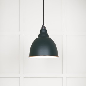 From The Anvil - White Gloss Brindley Pendant in Dingle 49507DI