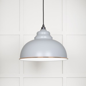 From The Anvil - White Gloss Harborne Pendant in Birch 49508BI