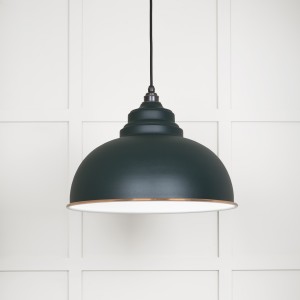From The Anvil - White Gloss Harborne Pendant in Dingle 49508DI