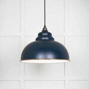 From The Anvil - White Gloss Harborne Pendant in Dusk 49508DU