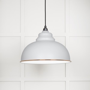 From The Anvil - White Gloss Harborne Pendant in Flock 49508F