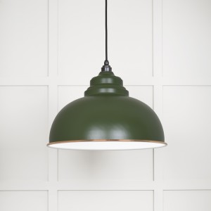 From The Anvil - White Gloss Harborne Pendant in Heath 49508H