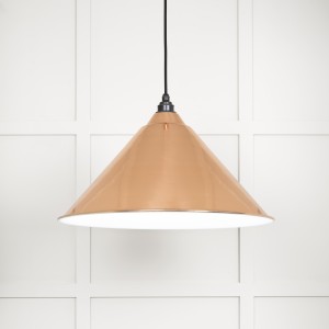 From The Anvil - White Gloss Hockley Pendant in Copper 49510