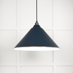 From The Anvil - White Gloss Hockley Pendant in Dusk 49510DU