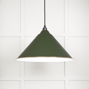 From The Anvil - White Gloss Hockley Pendant in Heath 49510H