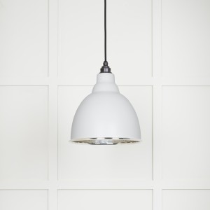 From The Anvil - Hammered Nickel Brindley Pendant in Flock 49511F