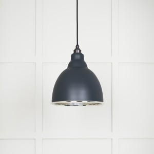 From The Anvil - Hammered Nickel Brindley Pendant in Soot 49511SO