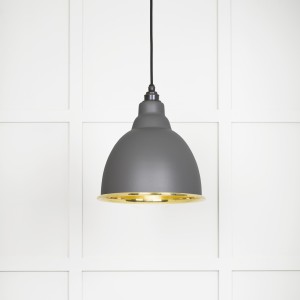 From The Anvil - Smooth Brass Brindley Pendant in Bluff 49518BL