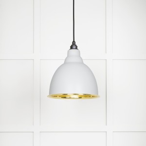 From The Anvil - Smooth Brass Brindley Pendant in Flock 49518F
