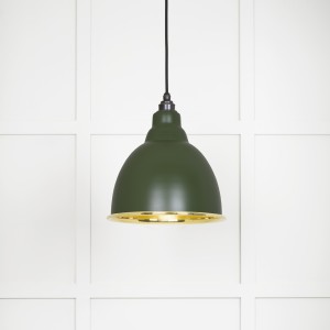 From The Anvil - Smooth Brass Brindley Pendant in Heath 49518H