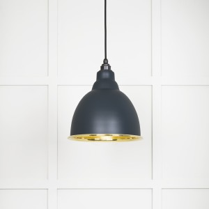 From The Anvil - Smooth Brass Brindley Pendant in Soot 49518SO