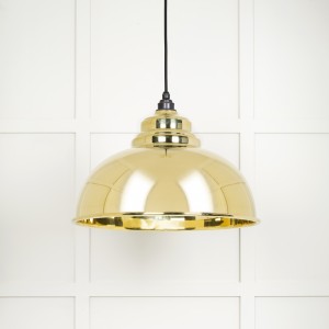 From The Anvil - Smooth Brass Harborne Pendant 49522