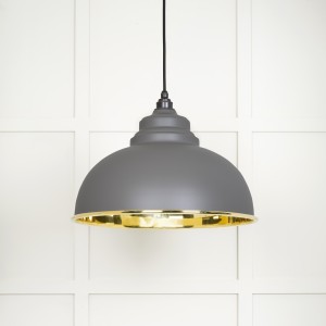 From The Anvil - Smooth Brass Harborne Pendant in Tump 49522TU