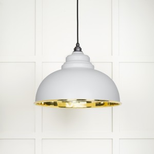 From The Anvil - Smooth Brass Harborne Pendant in Heath 49522H