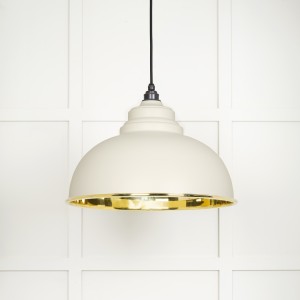 From The Anvil - Smooth Brass Harborne Pendant in Dingle 49522DI