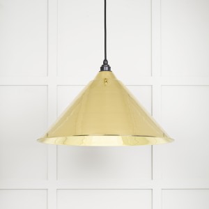 From The Anvil - Smooth Brass Hockley Pendant 49524