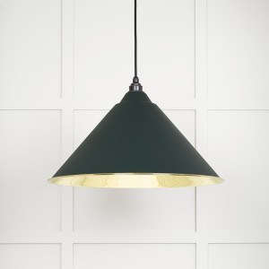 From The Anvil - Smooth Brass Hockley Pendant in Dingle 49524DI
