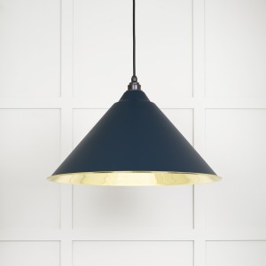 From The Anvil - Smooth Brass Hockley Pendant in Dusk 49524DU
