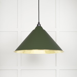 From The Anvil - Smooth Brass Hockley Pendant in Heath 49524H