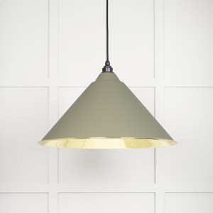 From The Anvil - Smooth Brass Hockley Pendant in Tump 49524TU