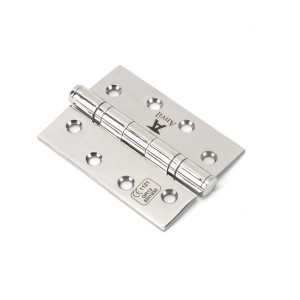 From The Anvil - Polished Stainless Steel 4" Ball Bearing Butt Hinge (Pair) 49574