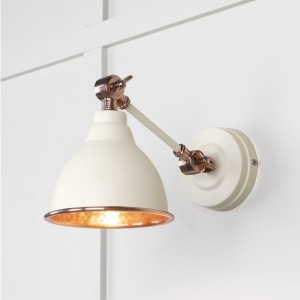 From The Anvil - Hammered Copper Brindley Wall Light in Teasel 49717STE