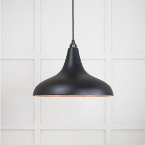 From The Anvil - Smooth Copper Frankley Pendant in Elan Black 49720SEB