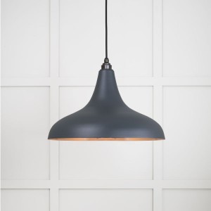 From The Anvil - Smooth Copper Frankley Pendant in Soot 49720SSO