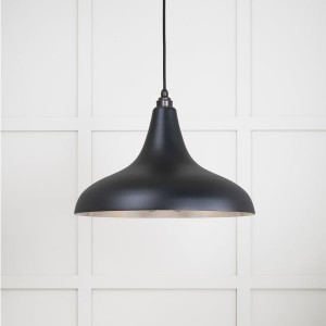 From The Anvil - Smooth Nickel Frankley Pendant in Elan Black 49721SEB