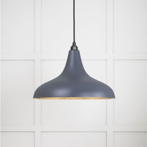 From The Anvil - Smooth Brass Frankley Pendant in Slate 49722SSL