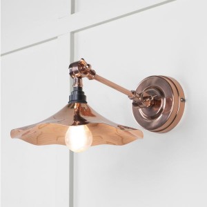 From The Anvil - Smooth Copper Flora Wall Light 49723