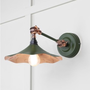 From The Anvil - Smooth Copper Flora Wall Light in Heath 49723SH