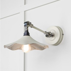 From The Anvil - Smooth Nickel Flora Wall Light in Teasel 49724STE