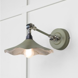 From The Anvil - Smooth Nickel Flora Wall Light in Tump 49724STU