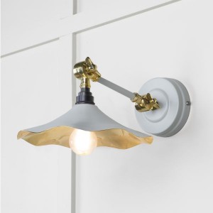 From The Anvil - Smooth Brass Flora Wall Light in Birch 49725SBI